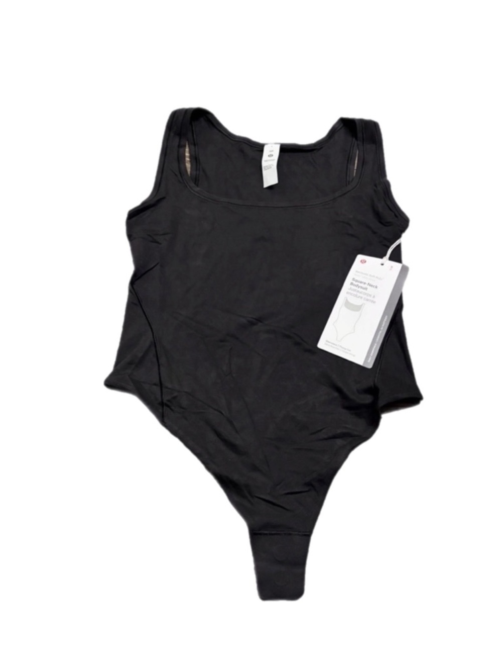 NWT Lululemon Wundermost Soft Nulu Square-Neck Sleeveless Bodysuit Black S